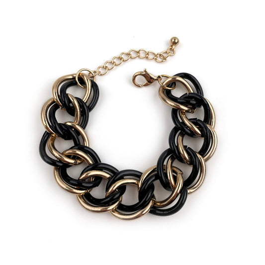 BLACK AND GOLD BRACELET