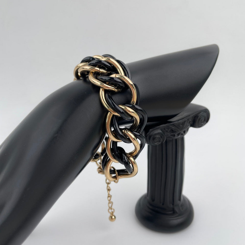 BLACK AND GOLD BRACELET