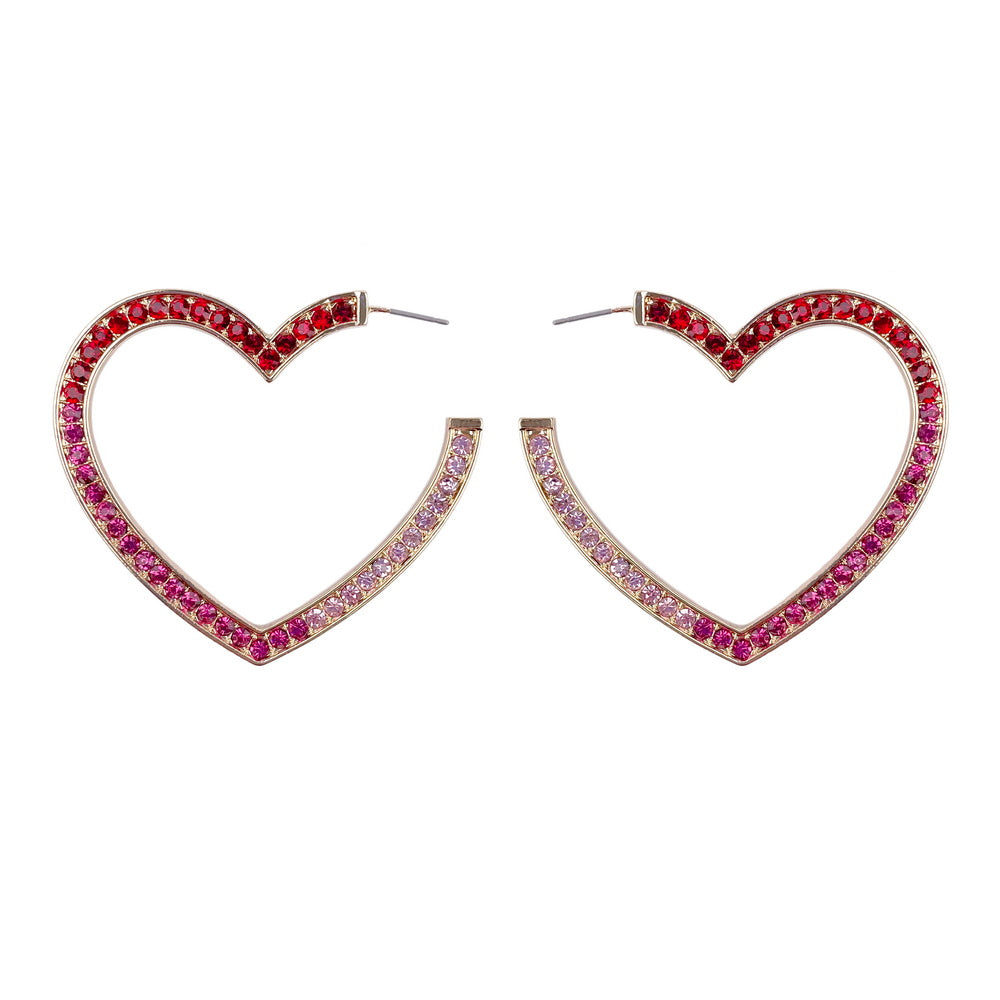 PINK HEART EARRINGS