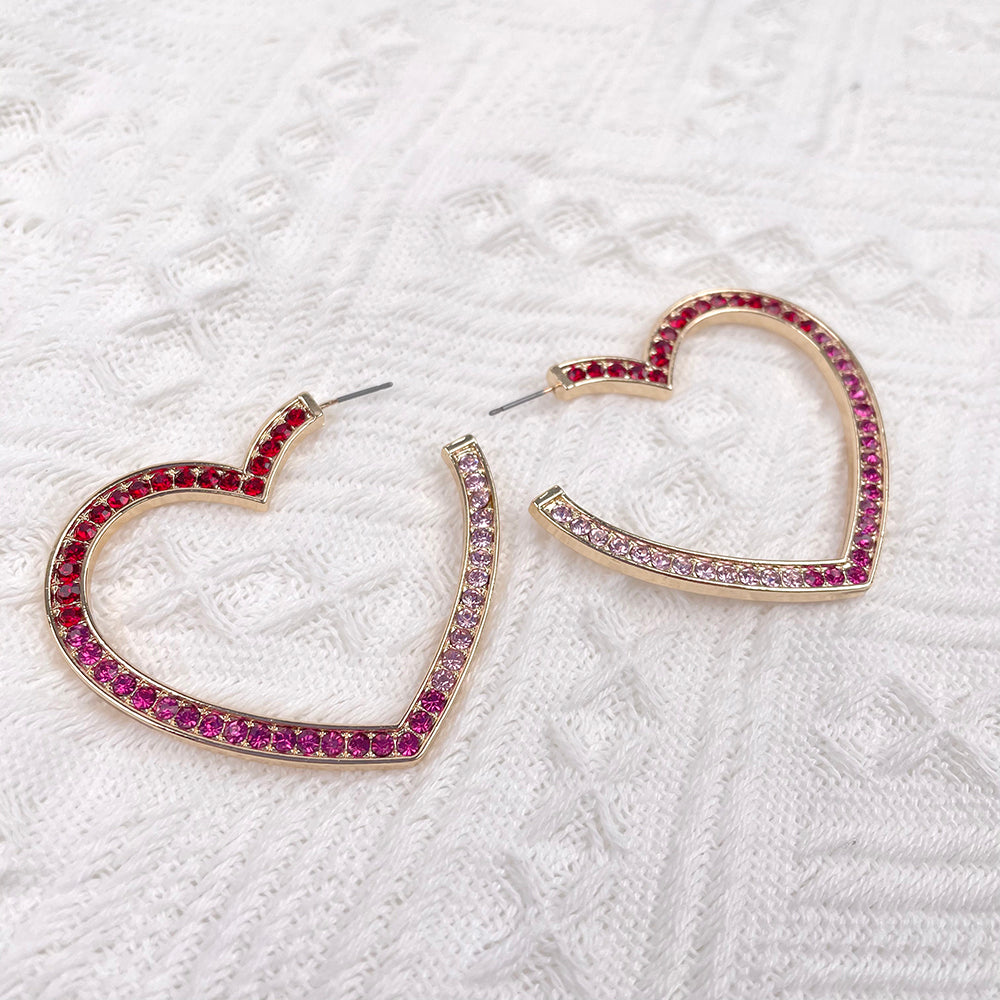 PINK HEART EARRINGS