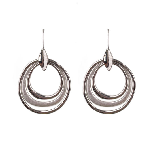 RHREE CIRCLE EARRINGS