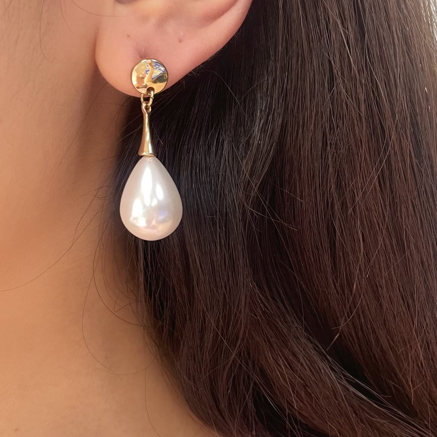 WATERDROP PEARL EARRINGS