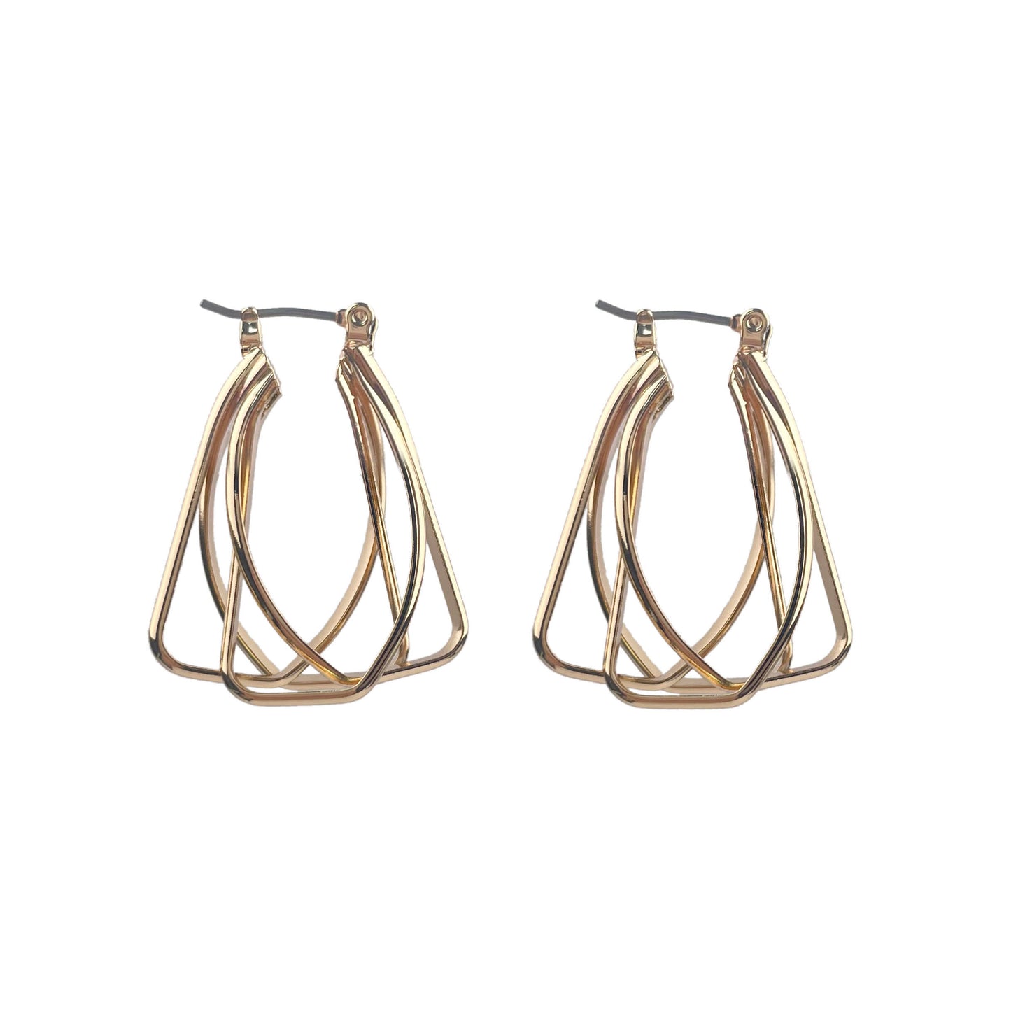 BRASS GOLD PLATED HUGGIE EARRING