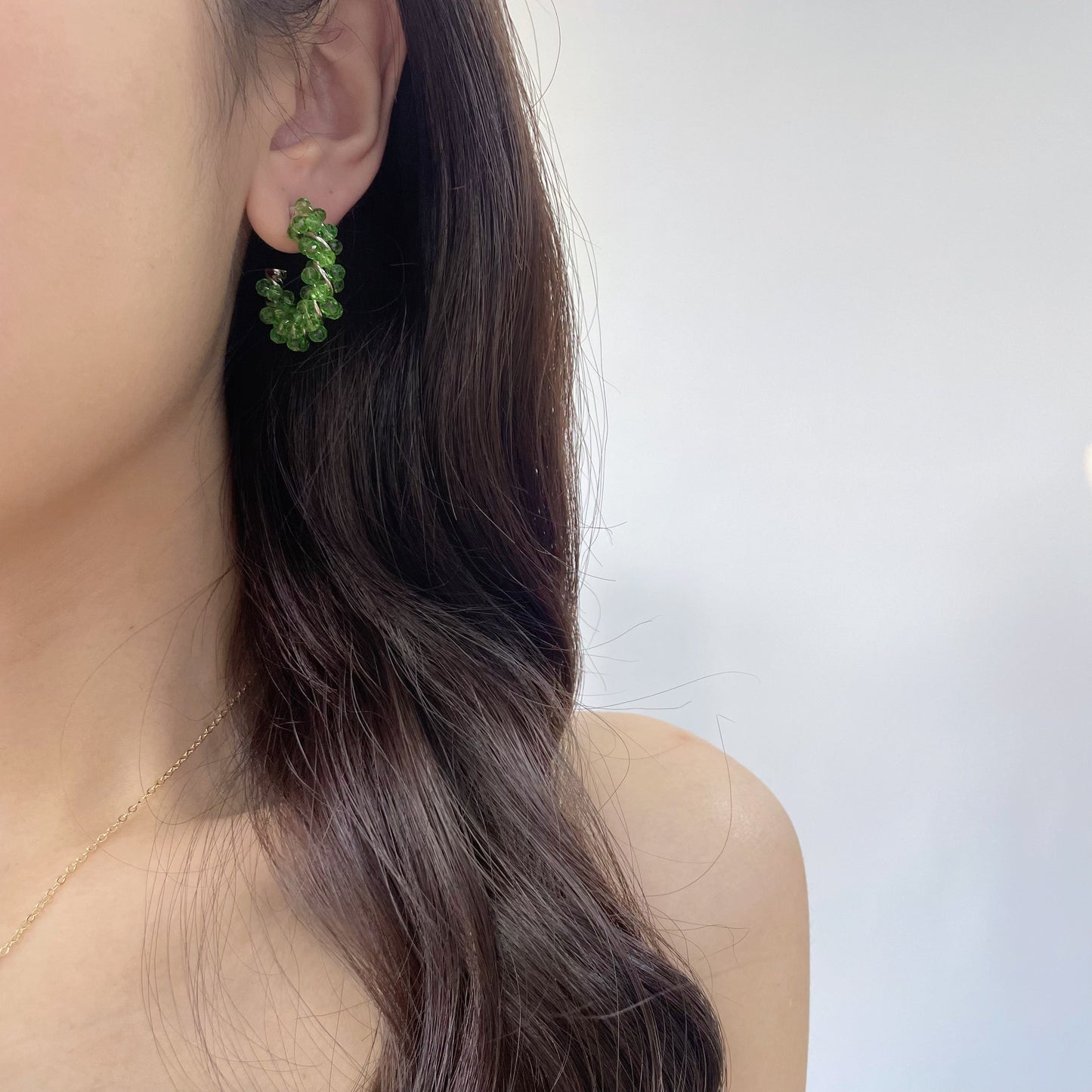 GREEN EARRING