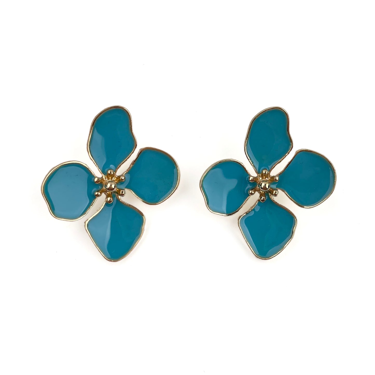 BLUE FLOWER EARRING