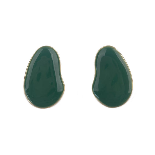 SIMPLE GREEN EARRINGS