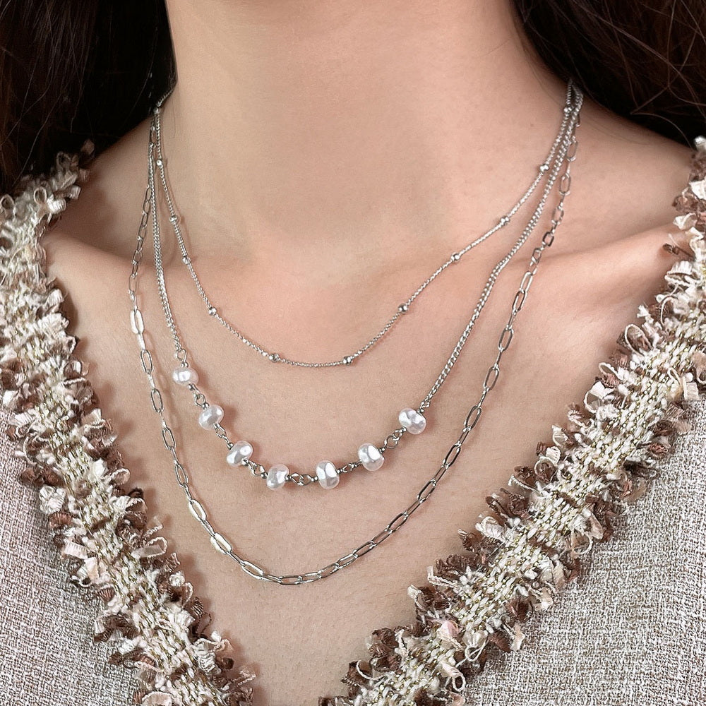 THREE-LAYER NECKLACE