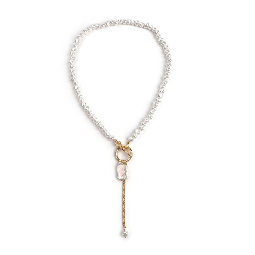 Y-CHAIN PEARL NECKLACE